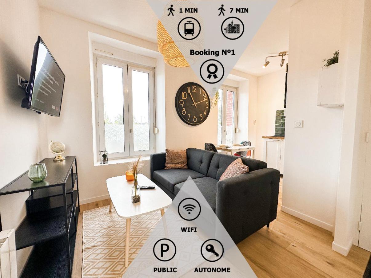 New: Agreable & Lumineux *Gare* Lägenhet Guingamp Exteriör bild